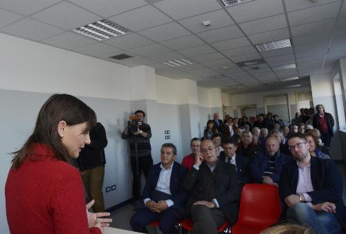 Debora Serracchiani (Presidente Regione Friuli Venezia Giulia) interviene all'inaugurazione del Centro di Assistenza Primaria (CAP), presso il Distretto sanitario - Grado 07/11/2016