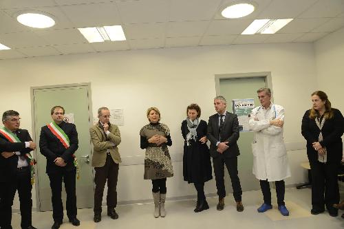 Pier Paolo Benetollo (Direttore generale AAS n. 3), Maria Sandra Telesca (Assessore regionale Salute) ed Ezio Beltrame (Ambulatorio 1 / AAS n. 3) all'inaugurazione del Centro di Assistenza Primaria (CAP) - Mortegliano 07/12/2016