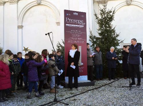 Sergio Bolzonello (Vicepresidente Regione FVG e assessore Attività produttive, Turismo e Cooperazione) all'inaugurazione di "Presepi in Villa", a Villa Manin - Passariano di Codroipo 07/12/2016