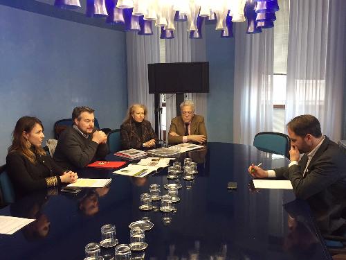 Cristiano Shaurli (Assessore regionale Risorse agricole e forestali) incontra i soggetti firmatari del Protocollo di intesa per la candidatura del territorio Collio/Brda a sito UNESCO - Trieste dicembre 2016