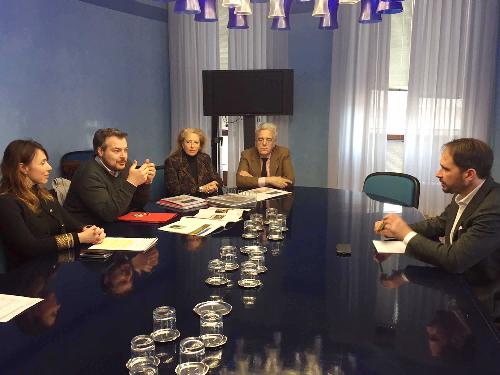 Cristiano Shaurli (Assessore regionale Risorse agricole e forestali) incontra i soggetti firmatari del Protocollo di intesa per la candidatura del territorio Collio/Brda a sito UNESCO - Trieste dicembre 2016