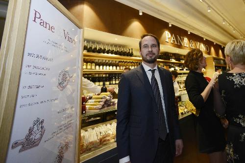 Cristiano Shaurli (Assessore regionale Risorse agricole e forestali) all'inaugurazione dello store di Eataly - Trieste 16/01/2017