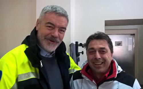 Paolo Panontin (Assessore regionale Protezione civile) e Giovanni Di Centa (Sindaco Montorio) - Montorio al Vomano 22/01/2017