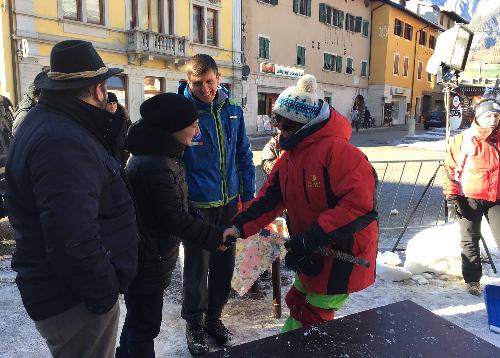 Debora Serracchiani (Presidente Regione Friuli Venezia Giulia) alla seconda edizione di Snow Art - Pontebba 22/01/2017