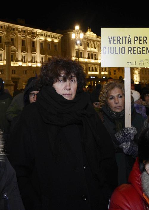 Loredana Panariti (Assessore regionale Lavoro, Formazione, Istruzione, Pari Opportunità, Politiche giovanili, Ricerca e Università) alla manifestazione di richiesta di verità e giustizia per Giulio Regeni a un anno di distanza dalla sua scomparsa - Trieste 25/01/2017