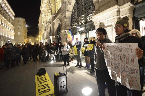 Manifestazione di richiesta di verità e giustizia per Giulio Regeni a un anno di distanza dalla sua scomparsa - Trieste 25/01/2017