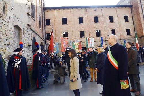 Debora Serracchiani (Presidente Regione Friuli Venezia Giulia) alla celebrazione del Giorno della Memoria alla Risiera di San Sabba - Trieste 27/01/2017