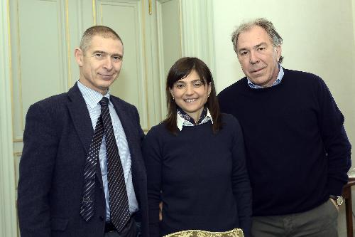 Guido Porta (Presidente InRail S.p.A.), Debora Serracchiani (Presidente Regione Friuli Venezia Giulia) e Lucio Gentile (Direttore commerciale InRail S.p.A.) - Trieste 27/01/2017