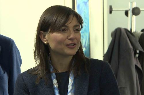 Debora Serracchiani (Presidente Regione Friuli Venezia Giulia) all'incontro con i vertici di Bluenergy Group S.p.A. - Udine 06/02/2017