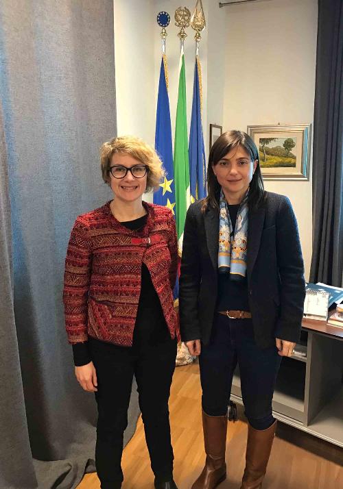 Linda Tomasinsig (Sindaco Gradisca d'Isonzo) e Debora Serracchiani (Presidente Regione Friuli Venezia Giulia) - Udine 06/02/2017