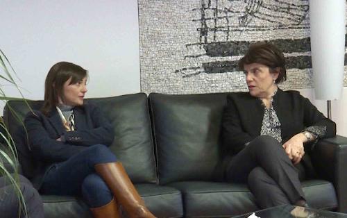 Debora Serracchiani (Presidente Regione Friuli Venezia Giulia) e Maria Rosaria Laganà (Prefetto Pordenone) nella sede della Prefettura - Pordenone 07/02/2017