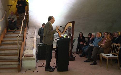 Sergio Bolzonello (Vicepresidente Regione FVG e assessore Attività produttive, Turismo e Cooperazione) all'inaugurazione delle sale restaurate del Castello di Valvasone - Valvasone Arzene 07/02/2017