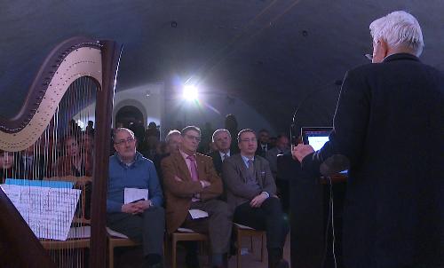 Sergio Bolzonello (Vicepresidente Regione FVG e assessore Attività produttive, Turismo e Cooperazione) all'inaugurazione delle sale restaurate del Castello di Valvasone - Valvasone Arzene 07/02/2017