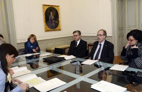 Debora Serracchiani (Presidente Regione Friuli Venezia Giulia) presiede la riunione della Giunta regionale - Trieste 14/02/2017