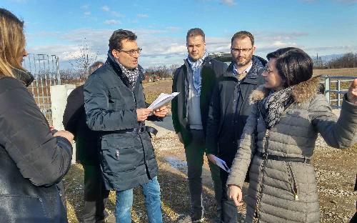 Sara Vito (Assessore regionale Ambiente ed Energia) in sopralluogo allo scolmatore - Santa Maria la Longa 07/02/2017