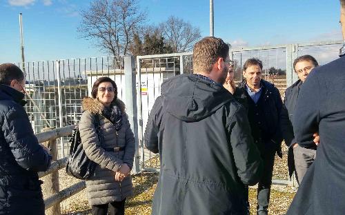 Sara Vito (Assessore regionale Ambiente ed Energia) in sopralluogo allo scolmatore - Santa Maria la Longa 07/02/2017