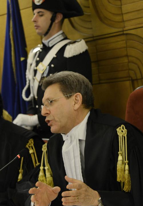Paolo Simeon (Presidente Sezione controllo) alla cerimonia di inaugurazione dell'anno giudiziario della Sezione giurisdizionale della Corte dei Conti del Friuli Venezia Giulia - Trieste 17/02/2017