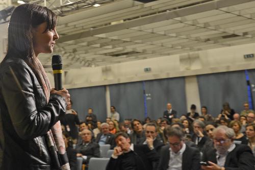 Debora Serracchiani (Presidente Regione Friuli Venezia Giulia) alla prima giornata dell'evento "Parole O_Stili", alla Stazione Marittima - Trieste 17/02/2017