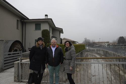 Sara Vito (Assessore regionale Ambiente ed Energia) in sopralluogo alla Roggia dei Mulini - Gemona del Friuli 21/02/2017