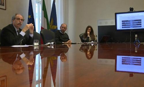 Gianni Torrenti (Assessore regionale Cultura) alla presentazione delle graduatorie relative ai Bandi per gli incentivi annuali (2017) e triennali (2017-2019) allo spettacolo dal vivo - Trieste 04/03/2017