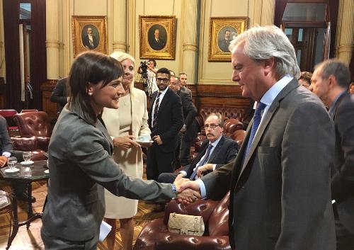 Debora Serracchiani (Presidente Regione Friuli Venezia Giulia) e Federico Pinedo (Presidente Senato Repubblica Argentina) - Buenos Aires 07/03/2017