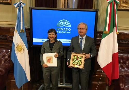 Debora Serracchiani (Presidente Regione Friuli Venezia Giulia) e Federico Pinedo (Presidente Senato Repubblica Argentina) - Buenos Aires 07/03/2017