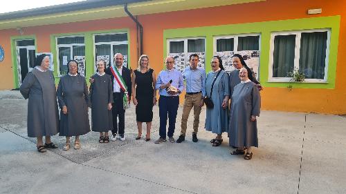 L'inaugurazione della Scuola dell'infanzia Immacolata Concezione di Rauscedo.