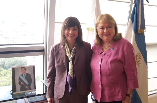 Debora Serracchiani (Presidente Regione Friuli Venezia Giulia) e Susana Malcorra (Ministro Affari esteri Argentina) - Buenos Aires 08/03/2017