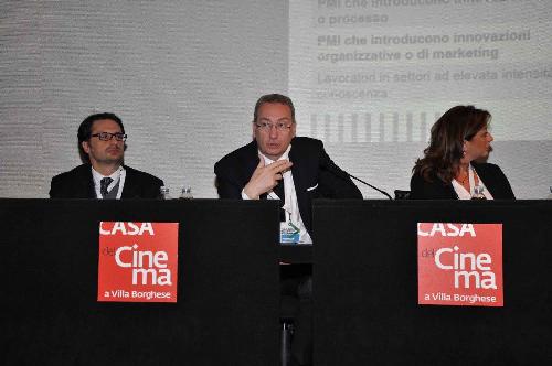 Sergio Bolzonello (Vicepresidente Regione FVG e assessore Attività produttive, Turismo e Cooperazione) al convegno "Strategie, policy e progetti delle Regioni italiane a supporto delle startup innovative", alla Casa del Cinema a Villa Borghese - Roma 10/03/2017