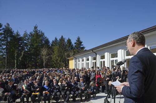 Sergio Bolzonello (Vicepresidente Regione Friuli Venezia Giulia) all'inaugurazione della sede rinnovata dell'Istituto comprensivo statale con insegnamento bilingue sloveno-italiano Paolo Petricig - San Pietro al Natisone 11/03/2017