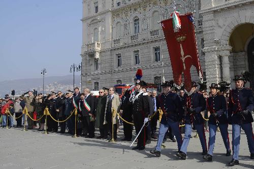 Celebrazioni della Giornata dell'Unità nazionale, della Costituzione, dell'Inno e della Bandiera, in piazza Unità d'Italia - Trieste 17/03/2017