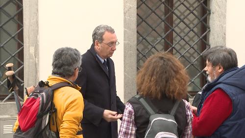 Sergio Bolzonello (Vicepresidente Regione FVG e assessore Attività produttive, Turismo e Cooperazione) agli Stati generali dei Cammini - San Daniele del Friuli 18/03/2017