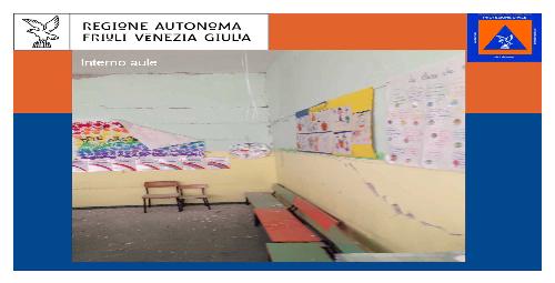 Scuola dell'infanzia Benedetto Costa di Sarnano (MC), inagibile dopo il terremoto dell'Italia Centrale e oggetto di demolizione e ricostruzione a cura della Protezione civile del Friuli Venezia Giulia