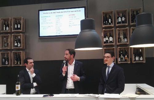 Cristiano Shaurli (Assessore regionale Risorse agricole e forestali) alla Fiera Prowein - Dusseldorf 20/03/2017