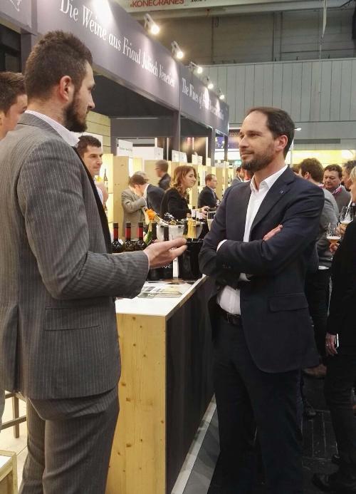 Cristiano Shaurli (Assessore regionale Risorse agricole e forestali) alla Fiera Prowein - Dusseldorf 20/03/2017