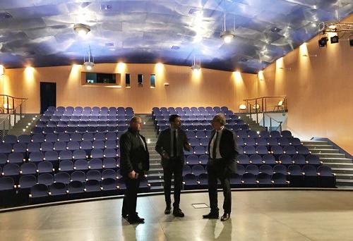 Visita di Gianni Torrenti (Assessore regionale Cultura, Sport e Solidarietà) all'Auditorium - Precenicco 20/03/2017