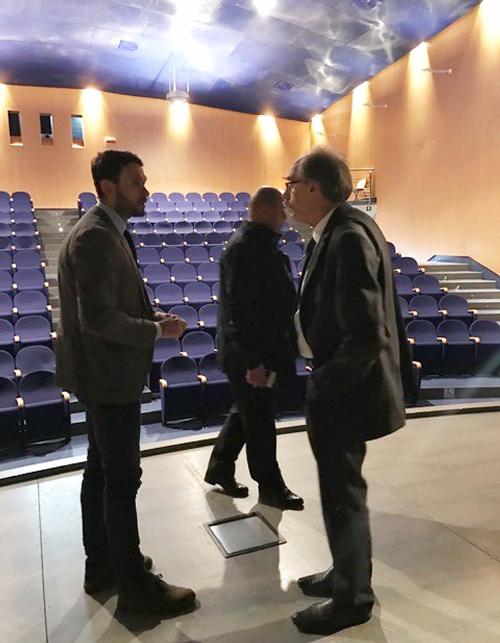 Visita di Gianni Torrenti (Assessore regionale Cultura, Sport e Solidarietà) all'Auditorium - Precenicco 20/03/2017