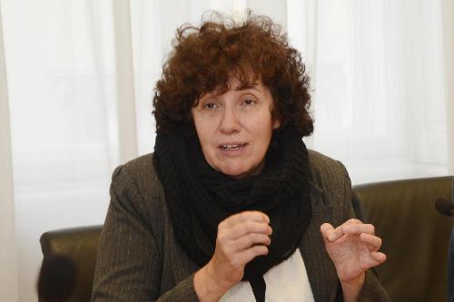 Loredana Panariti (Assessore regionale Lavoro, Formazione, Istruzione, Pari Opportunità, Politiche giovanili, Ricerca e Università) alla riunione del Comitato regionale di coordinamento per la salute e la sicurezza sul luogo di lavoro - Trieste 22/03/2017 