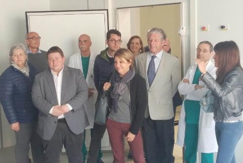 Maria Sandra Telesca (Assessore regionale Salute, Integrazione socio-sanitaria, Politiche sociali e Famiglia) in sopralluogo al cantiere dell'Ospedale - Latisana 21/04/2017