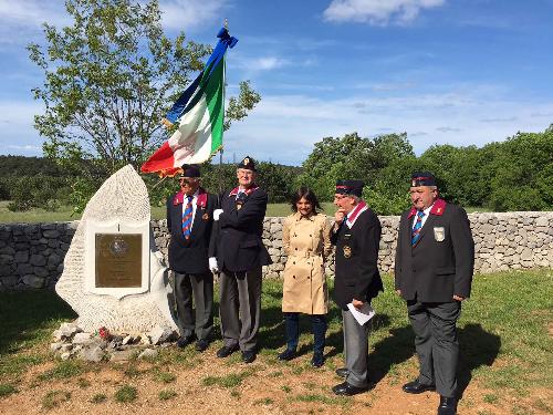 Debora Serracchiani (Presidente Regione Friuli Venezia Giulia) alla cerimonia organizzata dal Sindacato Autonomo di Polizia (SAP) in occasione del Memorial Day - Basovizza 15/05/2017