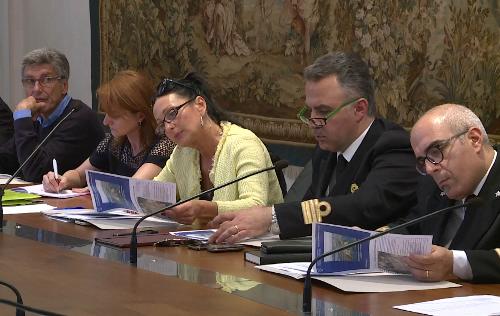 Annamaria Cisint (Sindaco Monfalcone) alla riunione del Comitato consultivo del Porto di Monfalcone - Trieste 18/05/2017