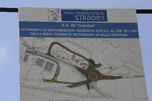Progetto dei lavori di sistemazione dell'incrocio per la zona industriale sulla SS52 "Carnica"- Villa Santina 23/05/2017