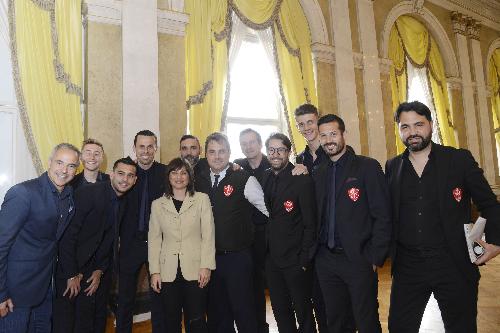 Debora Serracchiani (Presidente Regione Friuli Venezia Giulia) con la Triestina Calcio - Trieste 24/05/2017