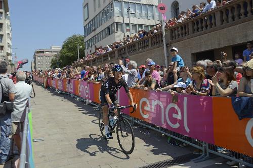 Partenza della tappa 20 del centesimo Giro d'Italia - Pordenone 27/05/2017 
