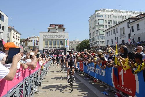 Partenza della tappa 20 del centesimo Giro d'Italia - Pordenone 27/05/2017 
