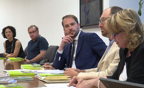 Cristiano Shaurli (Assessore regionale Risorse agricole e forestali) alla presentazione del libro "Scenari per l'alpicoltura friulana" di Davide Pasut - Udine 08/06/2017