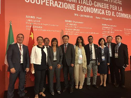 Debora Serracchiani (Presidente Regione Friuli Venezia Giulia) al Forum Italo-Cinese per la cooperazione economica ed il commercio - Roma 14/06/2017