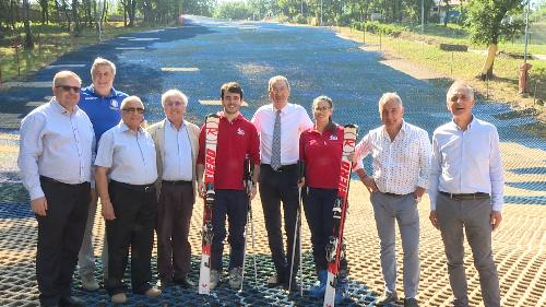 Sergio Bolzonello (Vicepresidente Regione FVG e assessore Attività produttive, Turismo e Cooperazione) in visita all'impianto sportivo di Aurisina - Aurisina 15/06/2017