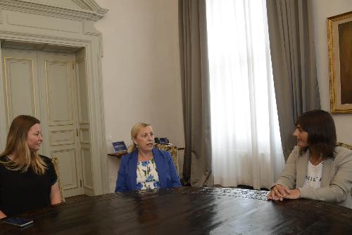 Tanja Mljač e Ingrid Sergaš (Console e console generale Repubblica di Slovenia a Trieste) con Debora Serracchiani (Presidente Regione Friuli Venezia Giulia) - Trieste 16/06/2017