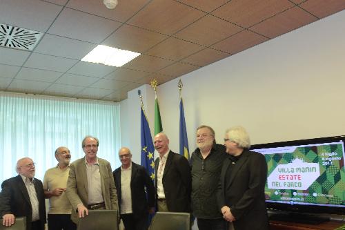 Gianni Torrenti (Assessore regionale Cultura, Sport e Solidarietà) alla presentazione del programma di Villa Manin Estate nel Parco 2017 - Udine 20/06/2017